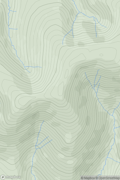 Thumbnail image for Fell Head [North Pennines] [SD649981] showing contour plot for surrounding peak